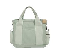 Piccola borsa solida carina borsa di tela alla moda borsa conveniente borsa temperamento borsa portatile borsa portatile borsa per laptop borsa per le donne, Verde, Taglia unica