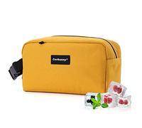 Piccola borsa termica per il pranzo, congelabile, per lavoro, scuola, viaggi, piccola borsa termica per adulti e bambini, mini borsa termica per il pranzo congelabile, adatta per yogurt (giallo)