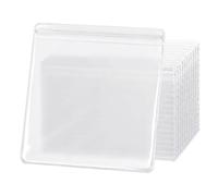 Piccola Bustina Trasparente 100 pezzi di buste trasparenti impermeabili con | Piccola borsa per trucco per viaggio quotidiano trucco cosmetici necessaire unghie rossetto soldi chiavi cura