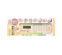 Piccola calcolatrice portatile - righello digitale multifunzione, calcolatrice elettronica colorata, calcolatrice da tavolo portatile, calcolatrice leggera per la scuola