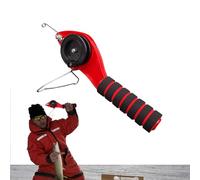 Piccola canna da ghiaccio e mulinello - portatile | Asta invernale, Combi di ghiaccio, Canna da Tasca da Viaggio per Granchio di gamberetti Dotato di un design