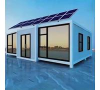 Piccola casa compatta a energia solare con isolamento e sistema di drenaggio avanzato | Ideale per vivere fuori rete, case vacanze e luoghi remoti | Installazione rapida e design personalizzabile