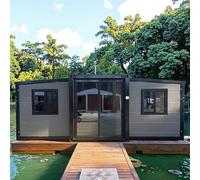 Piccola casa da 20FT per abitazioni urbane e vita economica | Cabina espandibile prefabbricata con bagno e cucina | Casa modulare compatta per la vita in città