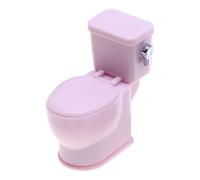 Piccola casa delle bambole - Bagno - Set WC per arredamento | Realistico WC con coperchio mobile, accessori per la casa delle bambole per bambini, artigianato e così Tu
