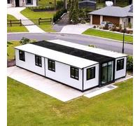 Piccola casa portatile da 40 piedi per vivere per adulti, casa piccola prefabbricata modulare 2/3/4 camere da letto con cucina e bagno completamente attrezzati, cabina piccola casa espandibile