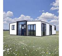 Piccola casa prefabbricata moderna con 2 camere da letto con bagno e cucina - Casa mobile modulare espandibile per adulti, Case mobili modulari prefabbricate Case mobili modulari 2-3 camere da letto