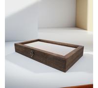 Piccola Cassa Di Legno Scatola Per Raccolta Delle Rocce Vassoio Espositivo in