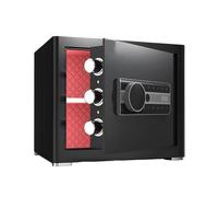 Piccola Cassaforte Domestica, Ignifuga E Antifurto, Con Password Touchscreen Chiave Di Riserva, Adatta For Conservare Contanti, Medicinali Oggetti Valore(Black)