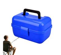 Piccola cassetta portattrezzi da - Portaesche a doppio strato,Cassetta per Lure da con Maniglia | Per tori adulti, all'aperto, esche artificiali e naturali, in barca e kayak