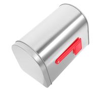 Piccola cassetta postale in metallo con flag di segnale rialzata post mount