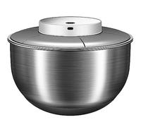 Piccola centrifuga per insalata, 6 l, in acciaio inox, elettrica, ricaricabile tramite USB, automatica, per verdure, frutta e verdura, 26 x 26 x 17,5 cm