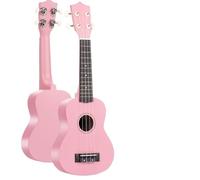 Piccola Chitarra Colorata Per Ukulele Da 21 Pollici Per Principianti Con Ukulel Di Alto Valore Estetico Ukes con Kits(Pink)