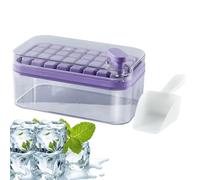 Piccola ciotola in silicone - Mini vassoio per cubetti di ghiaccio impilabile | forma per congelatore portatile 32 superfici flessibili pop -out - per cocktail, caffè freddo - frullati per bambini