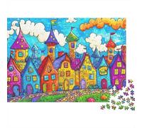 piccola città_1 Puzzles 1000 Pezzi In Colori Brillanti, Un Gioco Di Puzzle Per Pace Interiore, Ideale Per Attività in Famiglia, Regalo Di Compleanno Originale 52x38cm/1000pcs