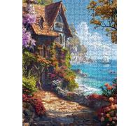 Piccola Città Lago Puzzle 3000 Pezzi, 3D Puzzle per Adulti Impegnativo, Educa Puzzles Artistico, Divertente E Stimolante Puzzles Decorativo per La Famiglia, Regalo e Decorazione Pareti FNKL6-1042
