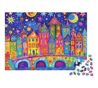 piccola città Puzzles 1000 Pezzi In Colori Brillanti, Un Gioco Di Puzzle Per Pace Interiore, Ideale Per Attività in Famiglia, Regalo Di Compleanno Originale 38x26cm/1000pcs