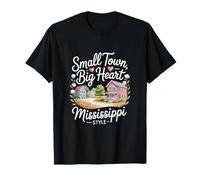 Piccola Città storica del Mississippi, Grande Cuore in Stile Mississippi Maglietta
