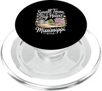 Piccola città storica del Mississippi, grande cuore in stile Mississippi PopSockets PopGrip per MagSafe