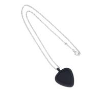 Piccola collana porta plettro in silicone design a forma di cuore plettri custodia per musicista soluzione regalo per gioielli musicali quotidiani con supporto per plettro
