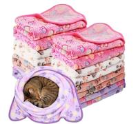 Piccola coperta per gatti, set di 8 pezzi, lavabile in lavatrice, morbida e | Plaid Animale Domestico Divano Gabbia Per Divano Divan Cassa Auto Canile Pavimento Carrier Camera Casa