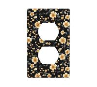 Piccola copertura per interruttore della luce con motivo floreale floreale decorativo 1 banda piastra da parete per cucina stanza bagno dimensioni 7 x 11,4 cm