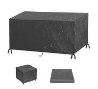 Piccola copertura quadrata per tavolo esterno impermeabile 250 x 180 x 85 cm/LxPxA Coperture per mobili da giardino 600D Anti-UV Set di mobili Copertura protettiva Antivento Anti-UV Rattan Divano