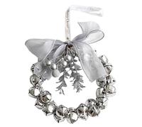 Piccola corona di Natale con campanelli | Decorazione artificiale Di Pane E Fiocchi, Corona Artificiale Di Festa,per Porta Parete Portico Interno Esterno Finestra Camino