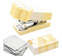 Piccola cucitrice a - Adorabile dispositivo tascabile, raccoglitore manuale leggero | Handi Stapler Gadget di cancelleria creativo progettato per aula decorazione del planner