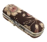 Piccola custodia organizer per rossetto, motivo floreale, con specchio, Caff, 9.80X4.30X3.20CM
