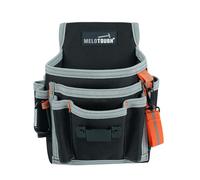 Piccola custodia per attrezzi da elettricista, custodia per attrezzi con 13 tasche, custodia per attrezzi da costruzione, organizer per attrezzi (grigio)