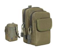 Piccola Custodia Tattica MOLLE, Organizer Multiuso da Cintura | Porta telefono e utensili, Compatto portaoggetti per primo soccorso, Nylon 600D, Resistente all'acqua(Green)