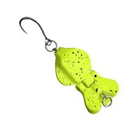 Piccola esca da pesca per trote, pratica esca per trota e luccioperca, esca compatta con design in due pezzi, come efficace riccio