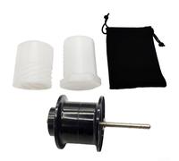 Piccola esca microoggetto in lega di alluminio a lancio lungo bobina di ricambio per mulinelli da casting DAIWA TATULA 24 SV TW 100 e modelli correlati con tazza metallica (nero)