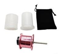 Piccola esca microoggetto in lega di alluminio lunga sostituzione bobina per mulinelli da casting DAIWA TATULA 24 SV TW 100 e modelli correlati con tazza di filo (rosa)