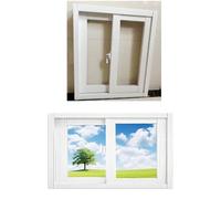 Piccola finestra scorrevole orizzontale, 15"-40" temperato s & Sn per capannone e casa, 53,3 x 33 cm bianco seminterrato cursore per una facile ventilazione e luce naturale