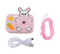 Piccola fotocamera digitale digitale Digital Camera digitale 1080p HD Dual Camera da 2,0 pollici Schermata Light Anti Blue con autofocus Time Lapse Photography Music Games Case di (Roseo)