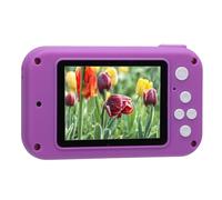 Piccola Fotocamera Digitale, Simpatica Fotocamera Digitale Compatta con Doppia Lente Autofocus da 3 MP, Schermo da 2 Pollici, Funzione Giochi MP3, Regali di Compleanno con (Viola)