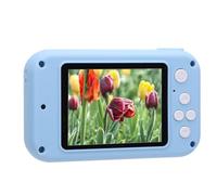 Piccola Fotocamera Digitale, Simpatica Fotocamera Digitale Compatta con Doppia Lente Autofocus da 3 MP, Schermo da 2 Pollici, Funzione Giochi MP3, Regali di Compleanno con (BLUE)