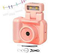Piccola fotocamera retrò: fotocamera mirata e sparata, videocamera classica compatta | Videocamera digitale vintage da 1080p con flash LED e base di ricarica da 480 mah, piccola fotocamera portatile