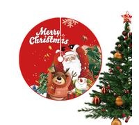 Piccola Gonna Per Albero Di Natale, 89 Cm Decorazioni Natalizie Invernali Rosse Per La Casa, Gonna Tappeto Per Albero Di Natale Festivo, per Casa Dormitorio Camera da Soggiorno Fattoria