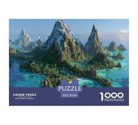 Piccola isola Puzzle Puzzle Da 1000 Pezzi Gioco Di Sfidaans Adulti E Bambini Litorale Puzzle Creativo Sfida EduGattoiva Regalo Per La Decorazione Domestica 70x50cm/1000pcs