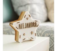 Piccola Lampada Personalizzata Con Nome Luce Notturna Bambini Regalo Neonato