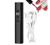 Piccola lampada UV per unghie,Lampada per unghie ricaricabile USB | Lampada LED portatile con display digitale con 2 modalità di timer per manicure pedicure, studio casa, viaggio campeggio