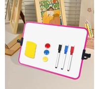 Piccola lavagna bianca compatta per appunti sul comodino degli studenti