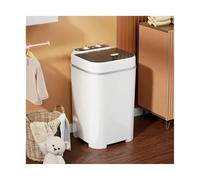Piccola lavatrice, Lavatrice domestica. Mini e piccola lavatrice semiautomatica di grande capacità, portatile e facile da usare. Opzione di noleggio.,per appartamenti, dormitori, campeggio(White)