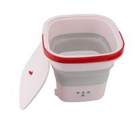 Piccola Lavatrice, Operazione con un Pulsante 100-240 V Washing Machine Pieghevole 10.5L per la Casa per l'appartamento (Spina europea)