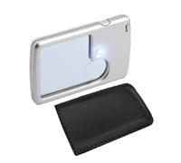 Piccola lente d'ingrandimento - Lente d'ingrandimento LED 3X 6X per bambini | Lente d'ingrandimento a LED ad alta definizione Batteria alimentata per gioielli, manuali, indagini, 3,5 x 2,24 x 0,39