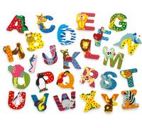 Lettera F in legno con animali Small Foot