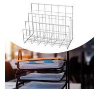 Piccola lettere Sorter Iron Hollow Desktop Organizer per le lettere Books