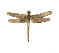 Piccola libellula decorativa in ottone, perfetta per spazi di lavoro creativi